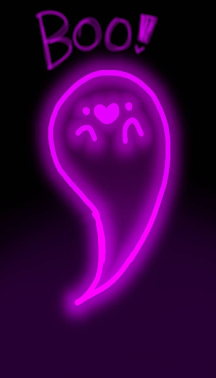 740x1280 Cute pinky ghost wallpaper, Phone