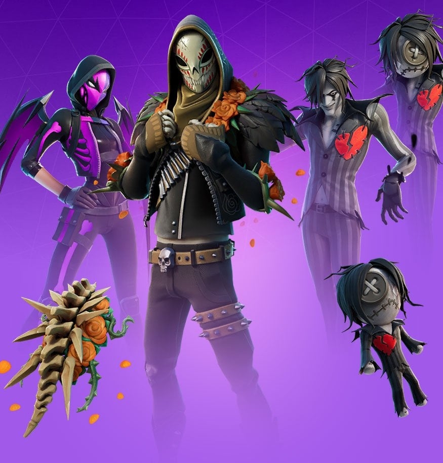 880x920 Violet Fortnite wallpaper, Phone