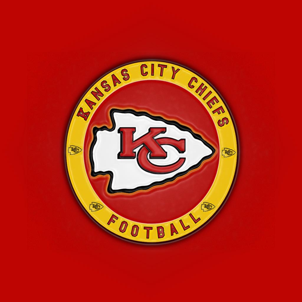 1030x1030 iPad Wallpaper with the Kansas City Chiefs Team Logos, Phone