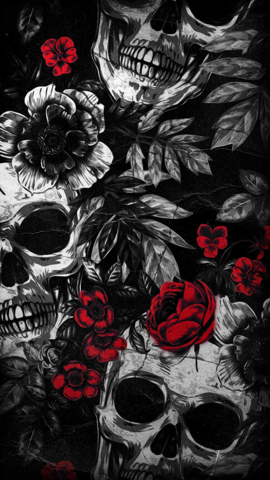 900x1600 Skull Roses IPhone Wallpaper Wallpaper, iPhone Wallpaper. Wallpaper iphone roses, Graffiti wallpaper iphone, Skull wallpaper iphone, Phone