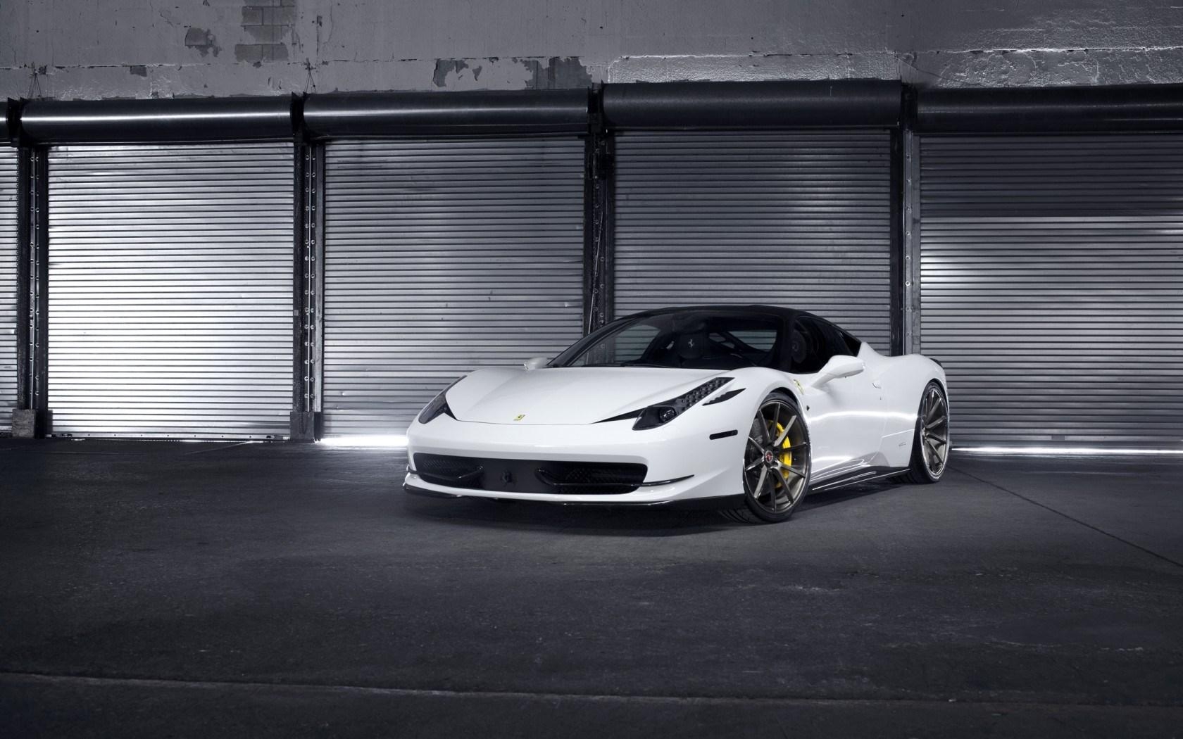 1680x1050 White Ferrari Picture 36124 px, Desktop