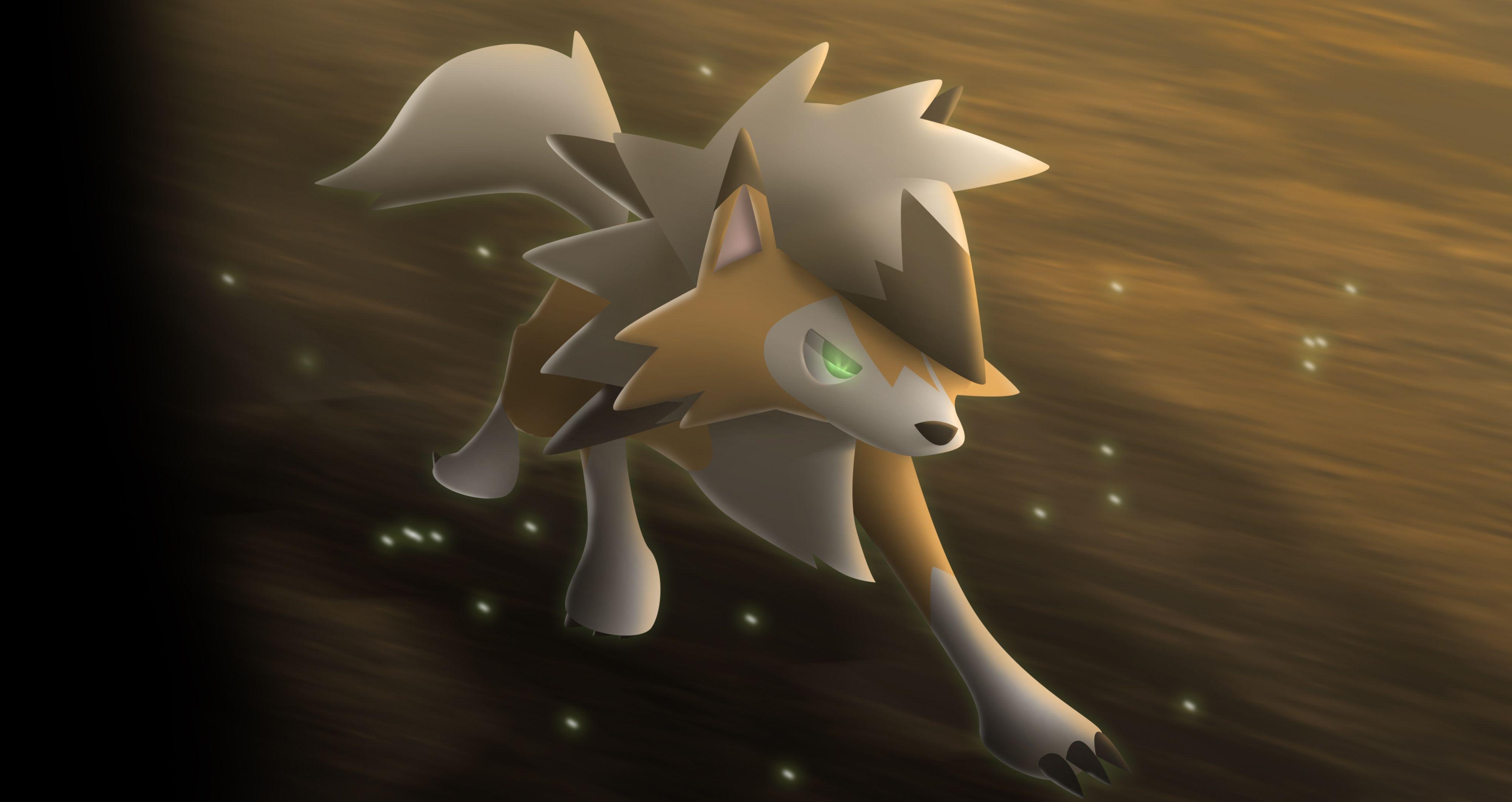 4000x2130 Lycanroc Dusk Form HD Wallpaper, Desktop