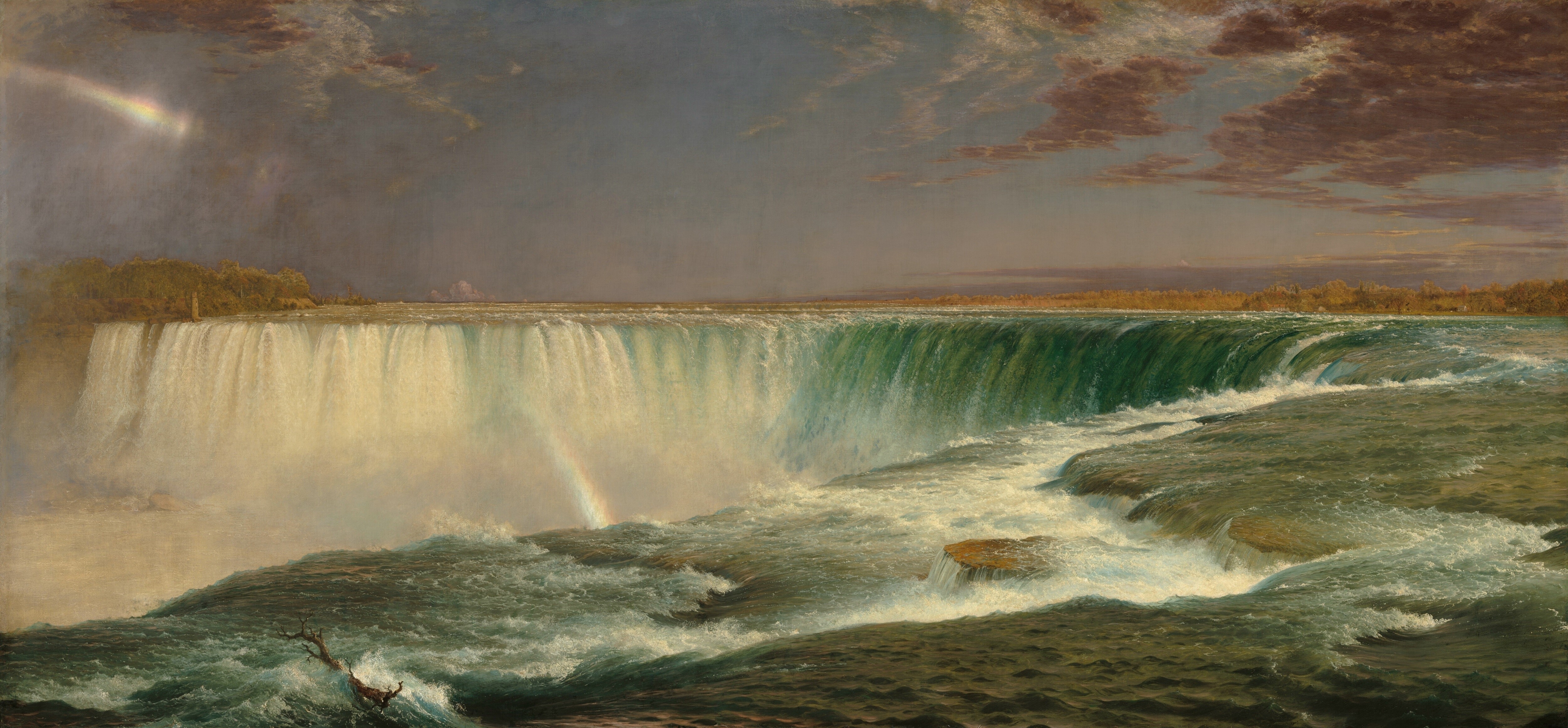 5000x2320 Frederic Edwin Church 1080P, 2k, 4k HD wallpaper, background free download, Dual Screen