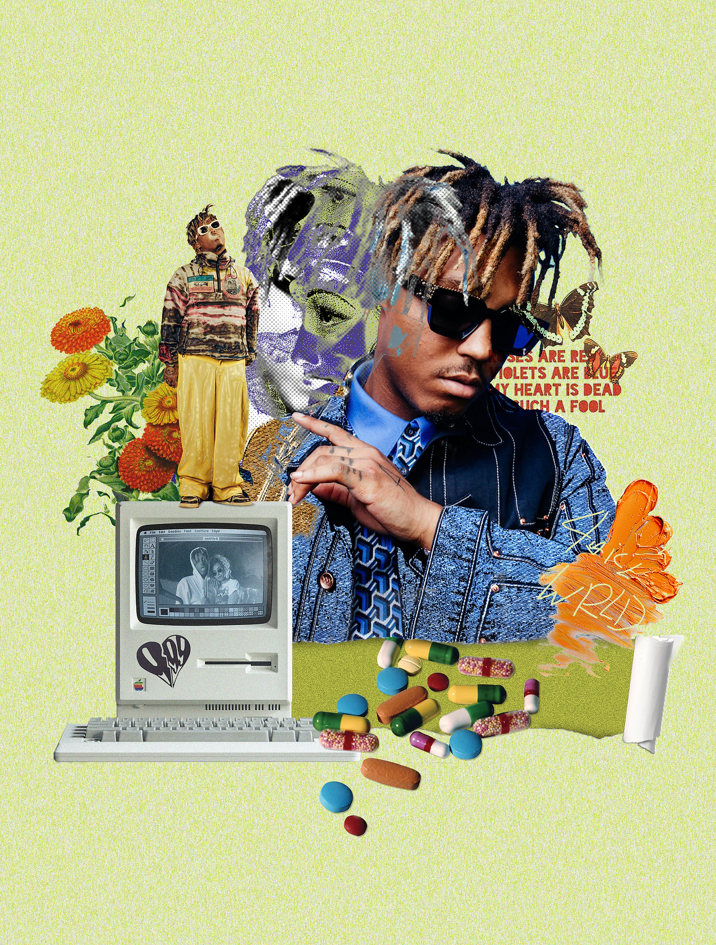 1420x1870 Juice WRLD Collage, Phone