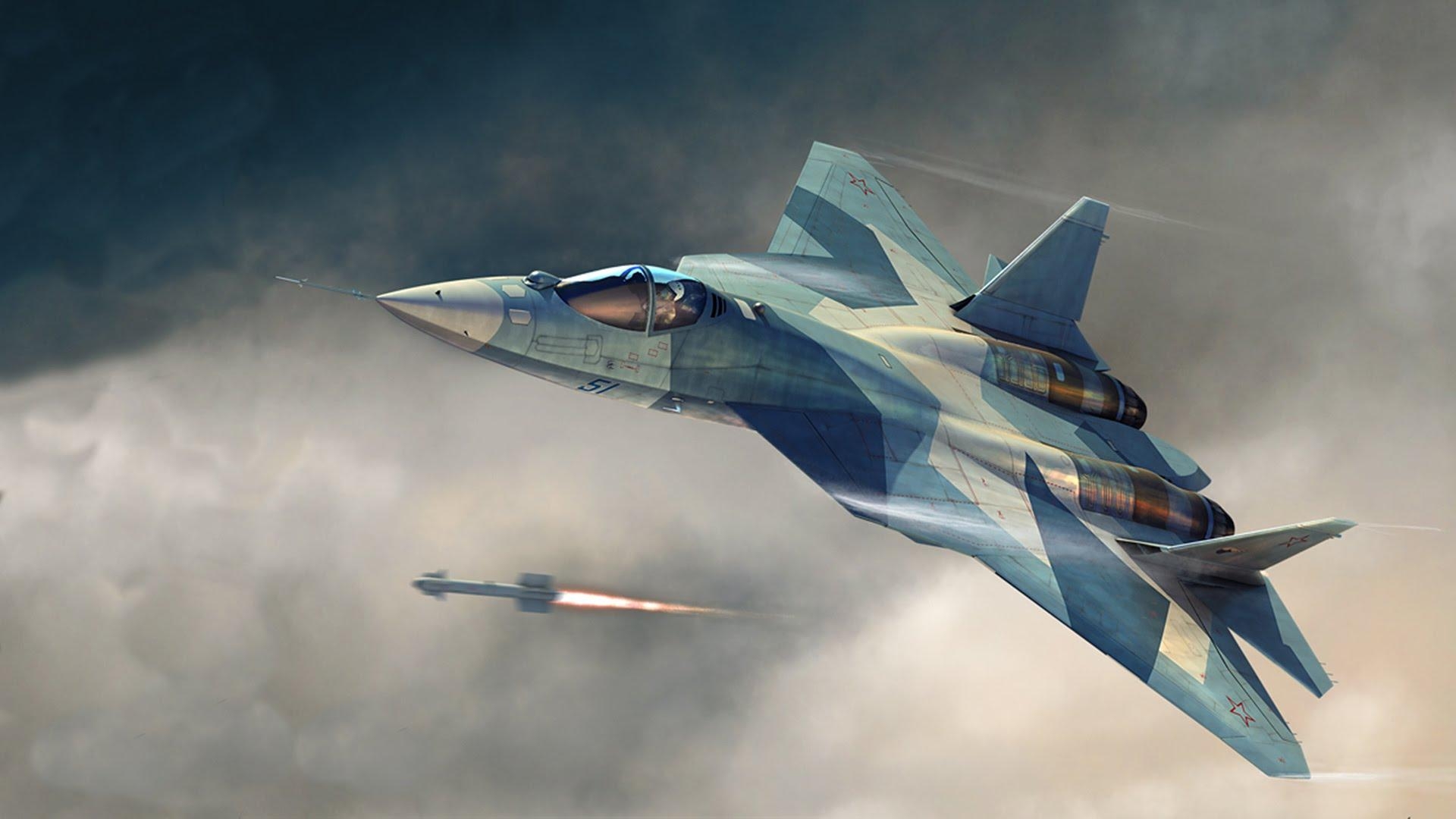 1920x1080 Sukhoi Su 57 Wallpaper, Desktop