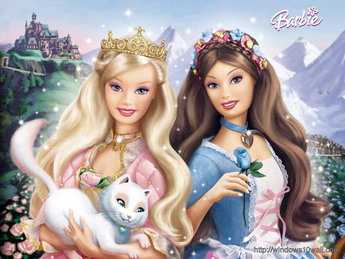 1370x1030 Wallpaper Barbie Girl Cartoon Image, Desktop