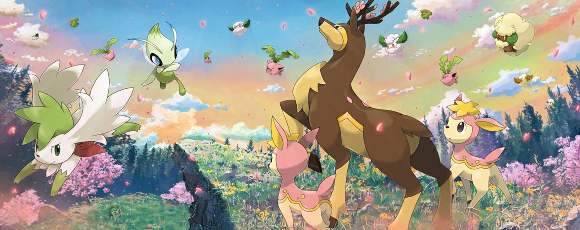 1940x770 Grass Pokemon Wallpaper and Background Imagex768, Dual Screen