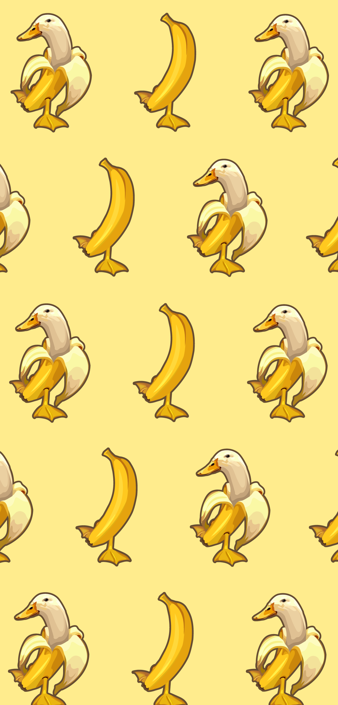 1130x2350 Banana Duck Meme, Phone