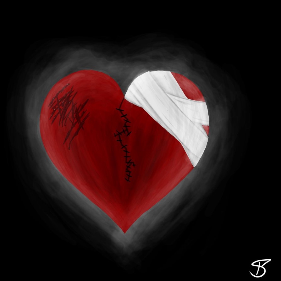 900x900 Wallpaper Broken Heart, Phone