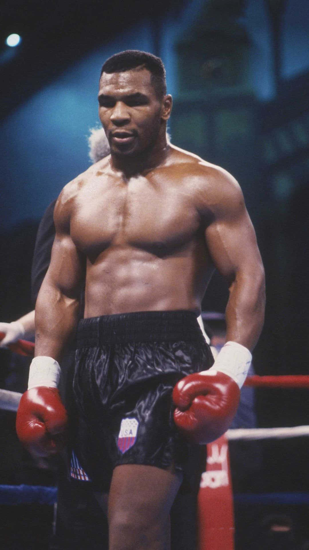 1080x1920 Download Young Mike Tyson in fighting stance, Phone