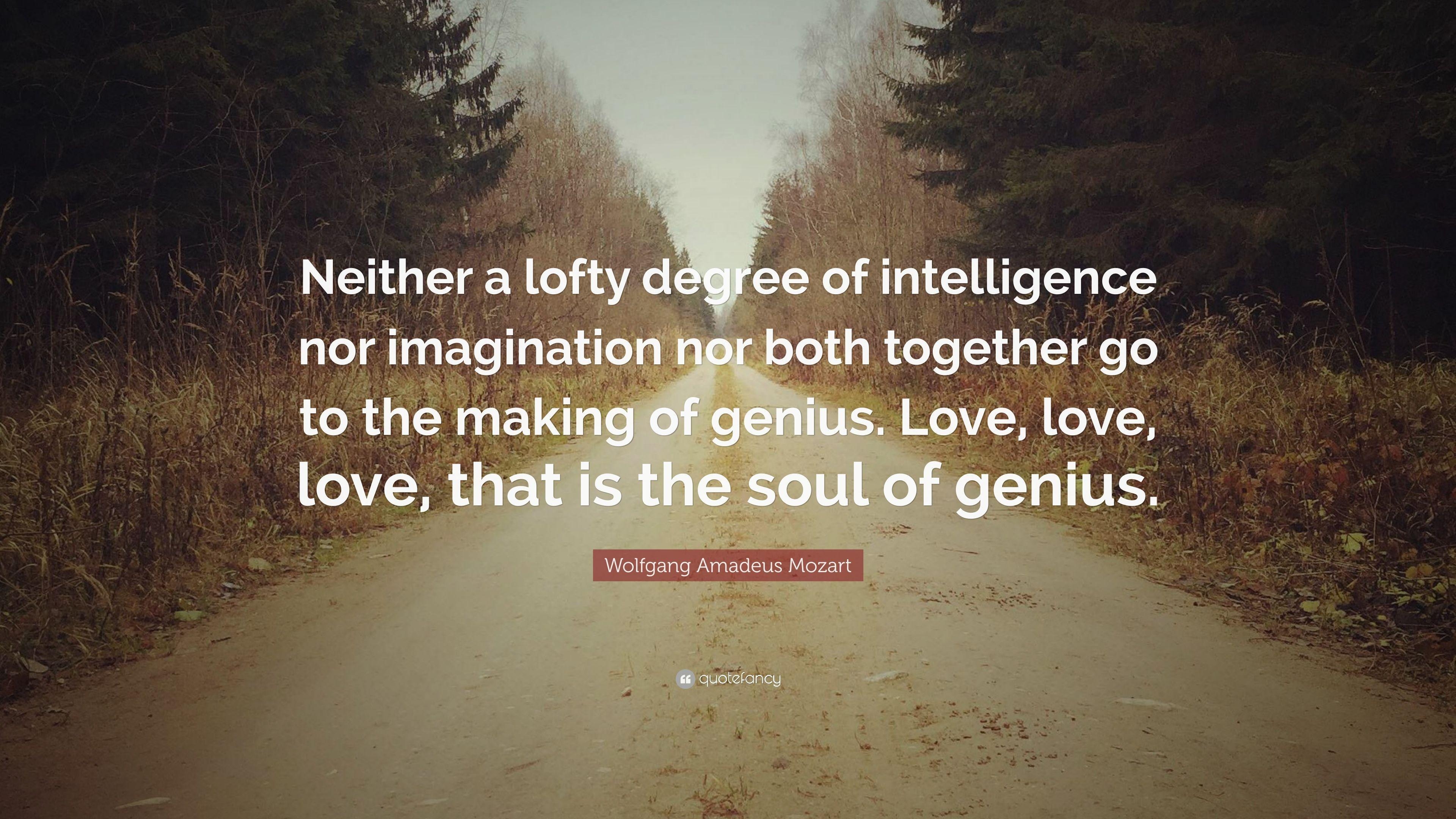 3840x2160 Wolfgang Amadeus Mozart Quote: “Neither a lofty degree, Desktop