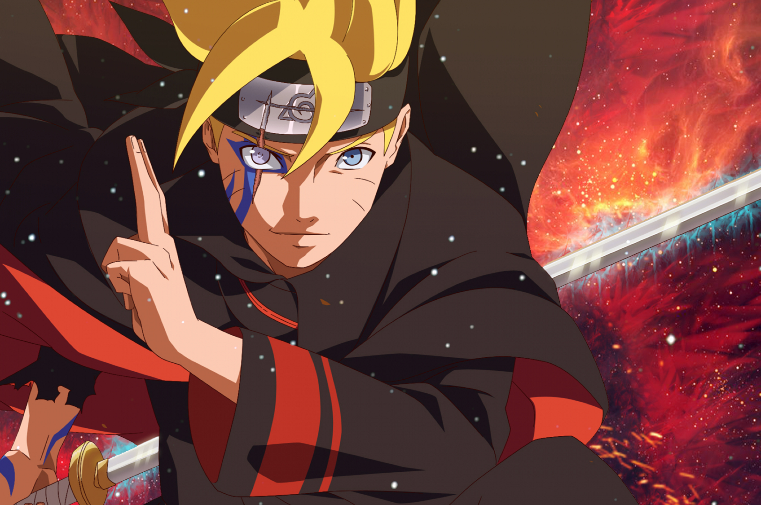 2560x1700 Download  Boruto, Uzumaki Naruto, Akatsuki, Scar, Katana Wallpaper for Chromebook Pixel, Desktop