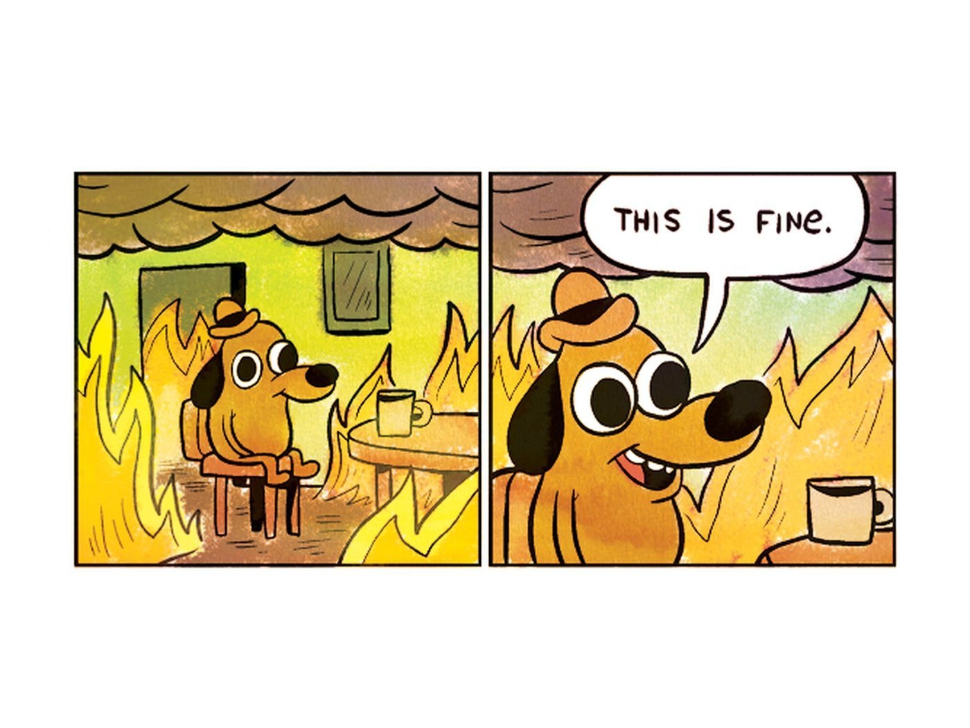 1400x1050 This Is Fine creator explains the timelessness of his meme, Desktop