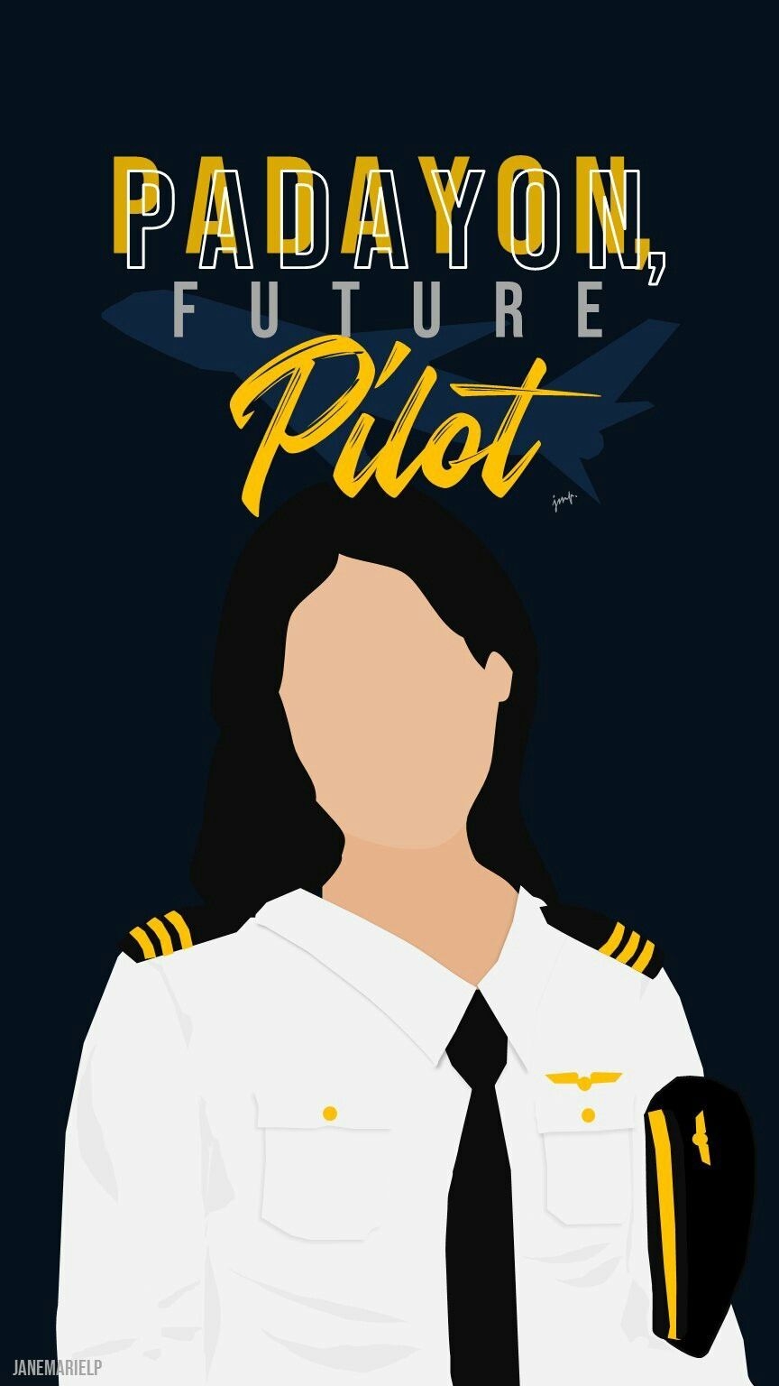 870x1540 Padayon, Future Pilot (Girl). Future wallpaper, Book cover artwork, Teacher wallpaper, Phone