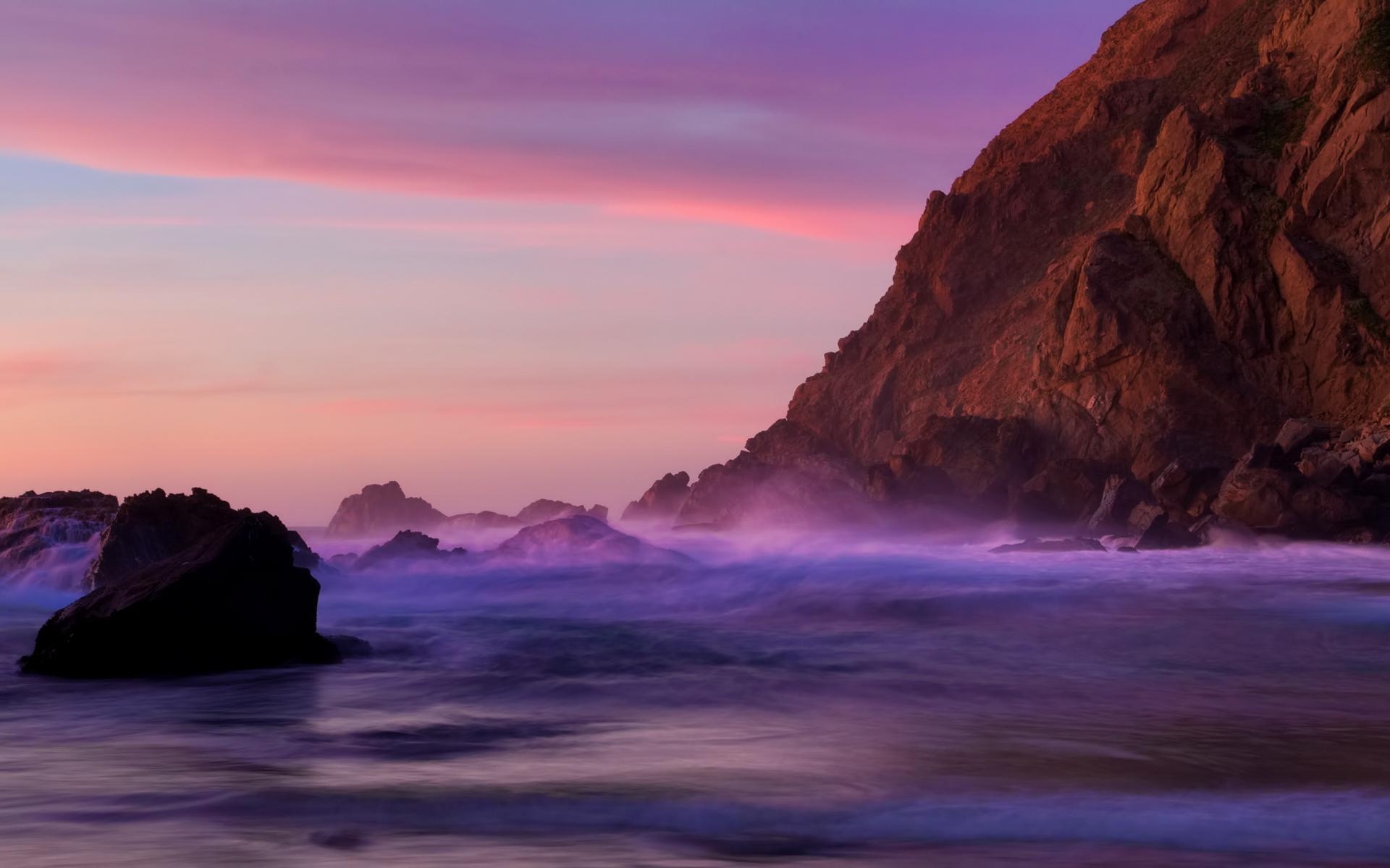 1920x1200 California coast sunset, Desktop