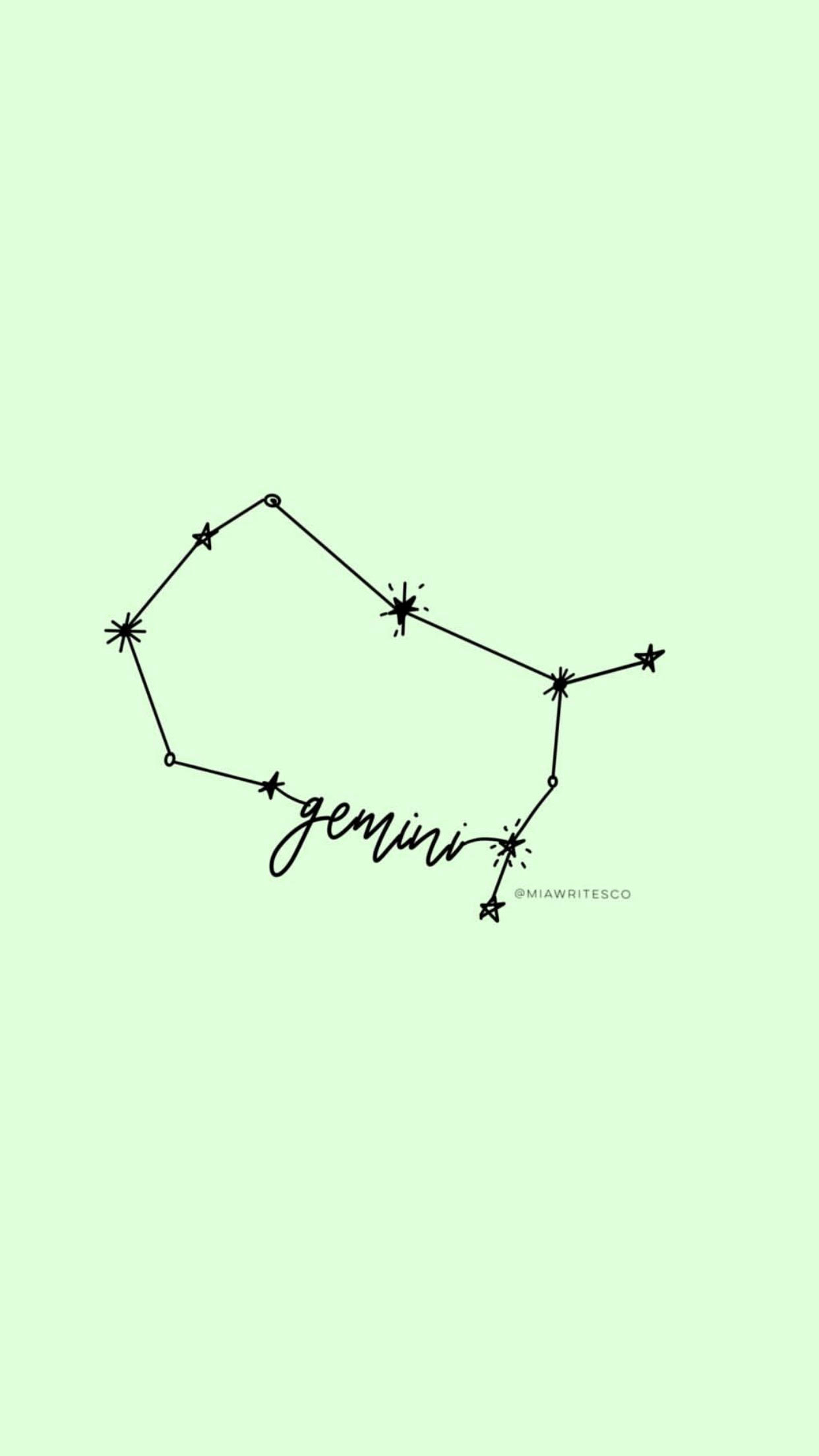 1250x2210 Gemini Constellation created on Procreate app on IPAD. Gemini constellation, Gemini wallpaper, Name wallpaper, Phone