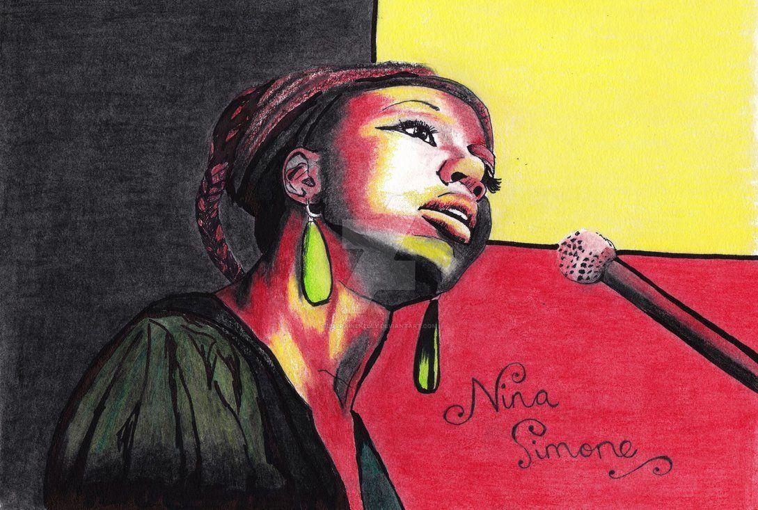 1090x740 Nina Simone and Prismacolor Pencils, Desktop