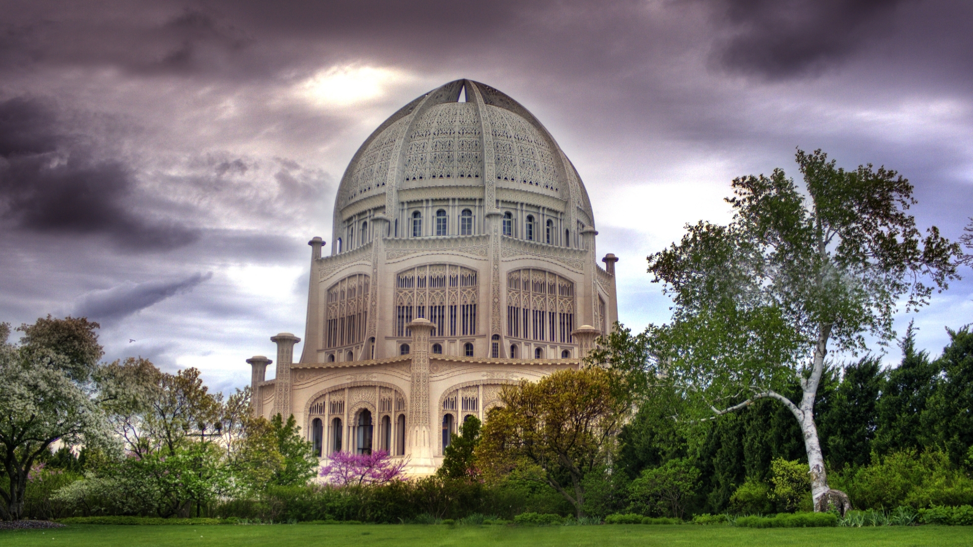 1920x1080 Baha'i Temple HD Wallpaper, Desktop