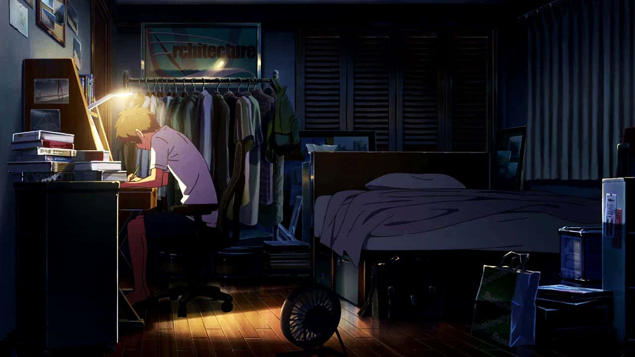 1280x720 Download Smart Boy Anime Dark Room Picture, Desktop