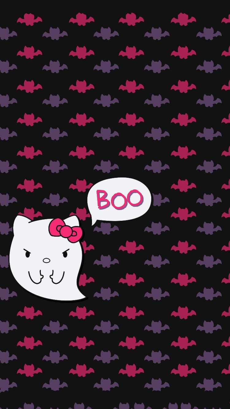 750x1340 Boo Halloween Wallpaper, Phone