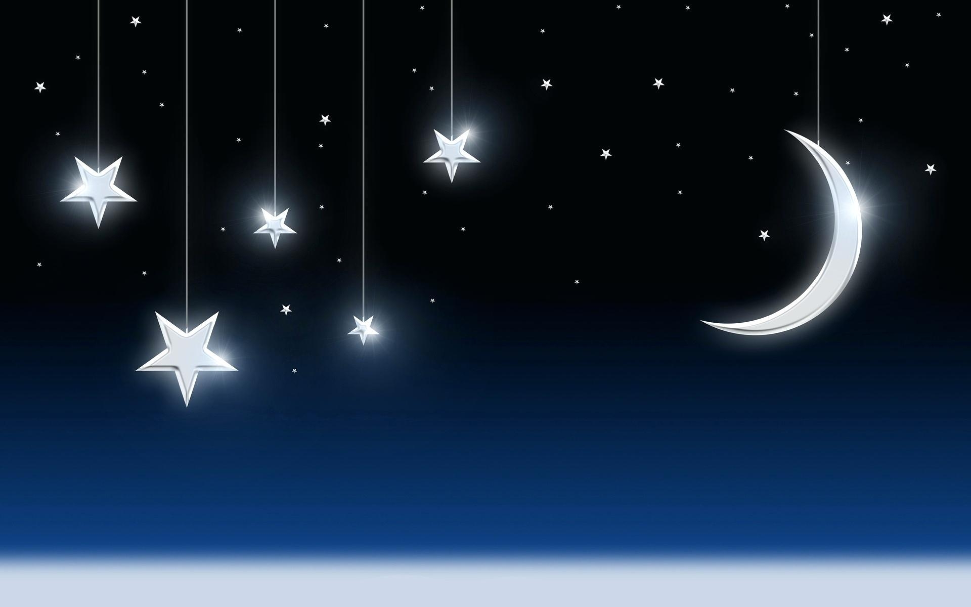 1920x1200 Half Moon With Stars Wallpaper Widescreen > Minionswallpaper, Desktop