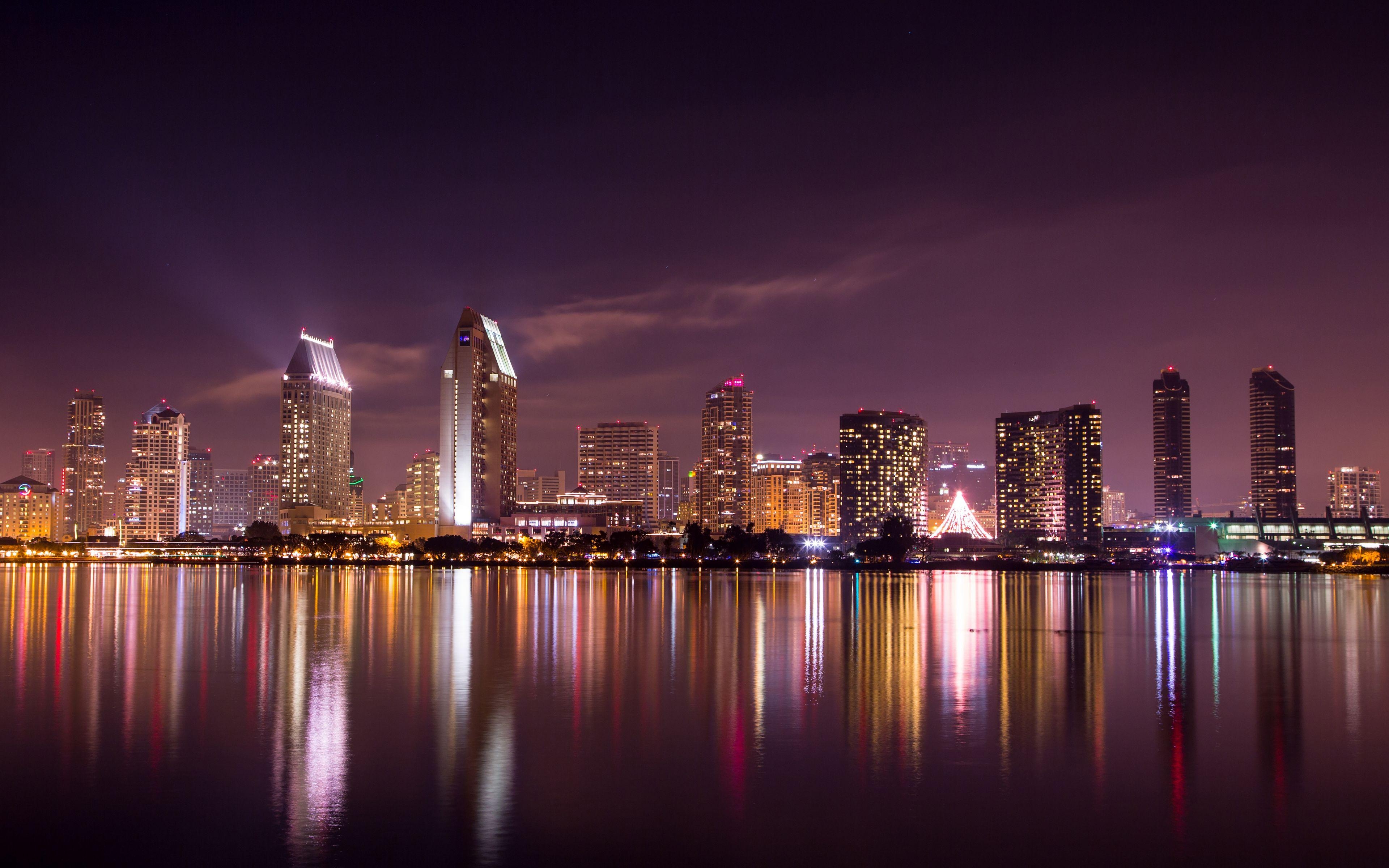 3840x2400 San Diego Skyline Wallpaper, Desktop