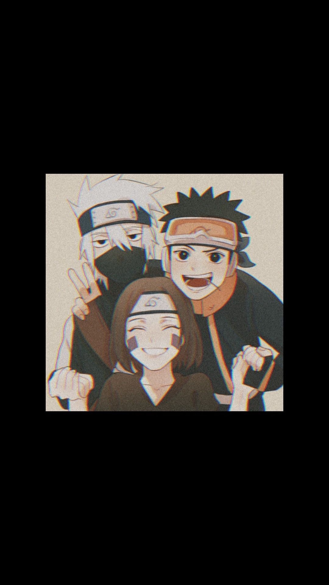 1080x1920 Kakashi, Obito e Rin wallpaper 4K of Wallpaper for Andriod, Phone