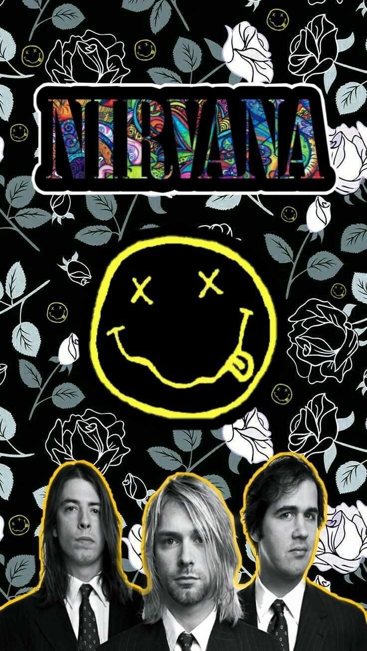 740x1310 Nirvana Wallpaper Discover more Kurt Cobain, Music, Nirvana, Nirvana Logo wallpaper.. Nirvana wallpaper, Nirvana logo wallpaper, Nirvana art, Phone