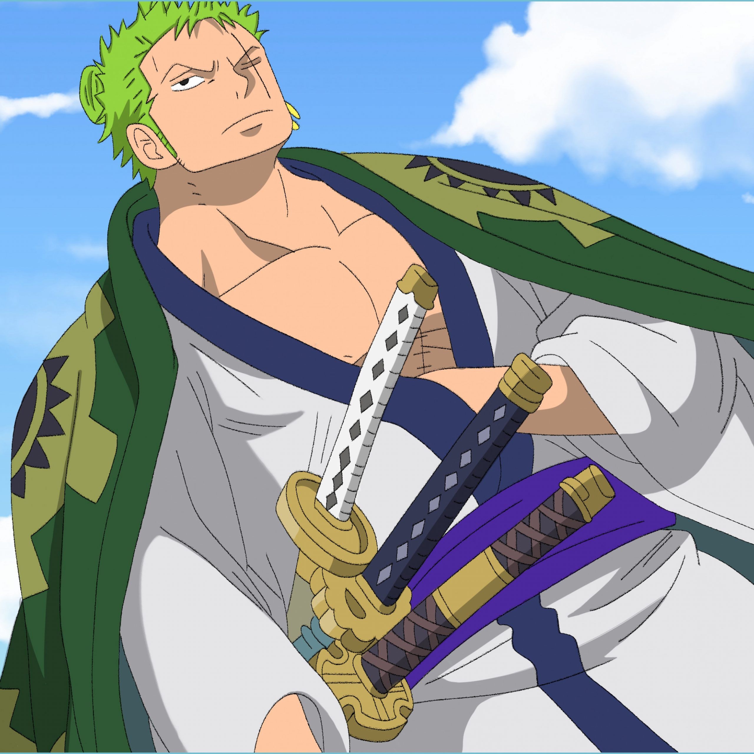 2560x2560 One Piece Roronoa 10k Ultra HD Wallpaper Background Image zoro wallpaper, Phone