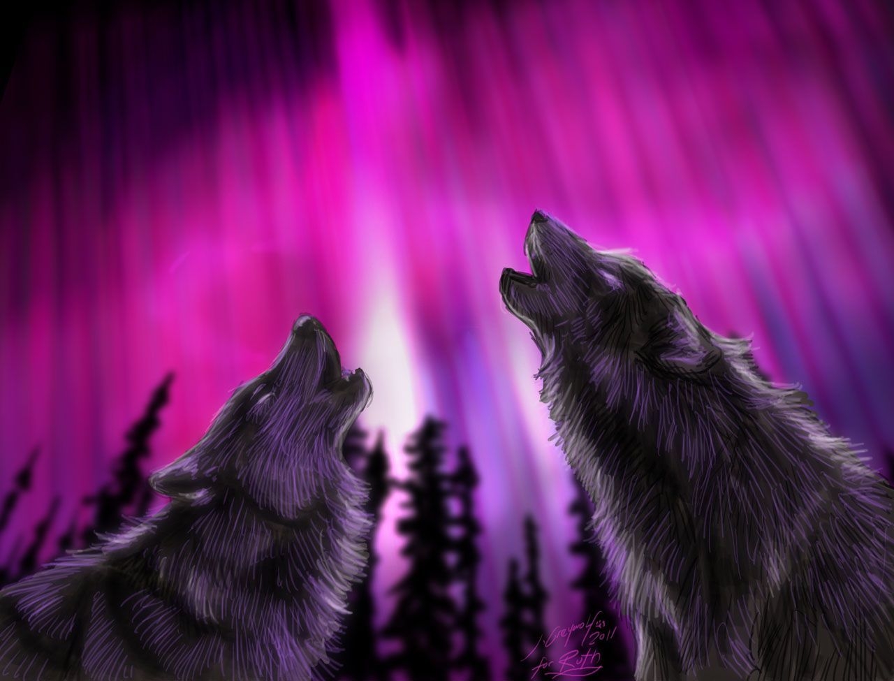 1280x980 Pink Wolf Wallpaper Free Pink Wolf Background, Desktop