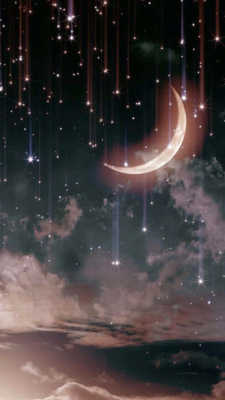 720x1280 moon and stars Wallpaper, Phone