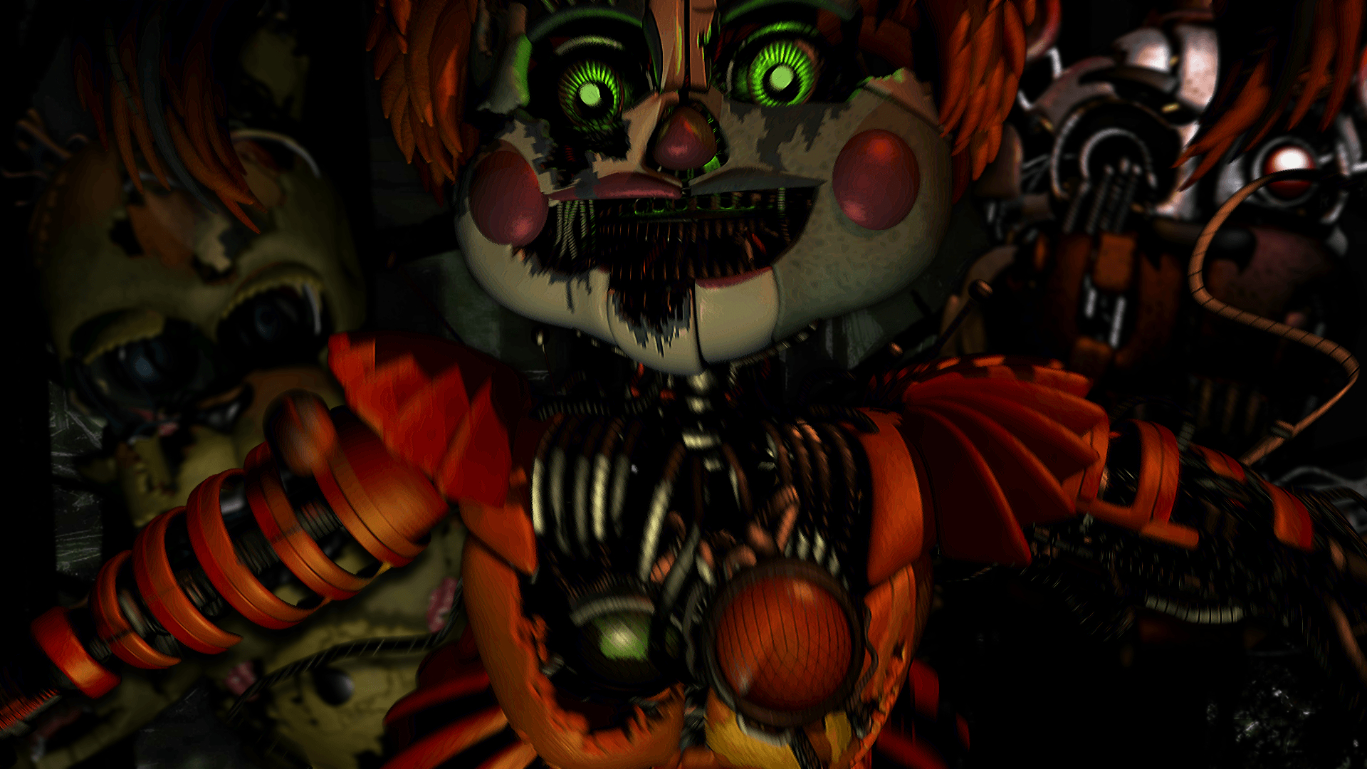 1920x1080 Made a simple FNaF 6 wallpaper from the animatronics' jumpscare, Desktop