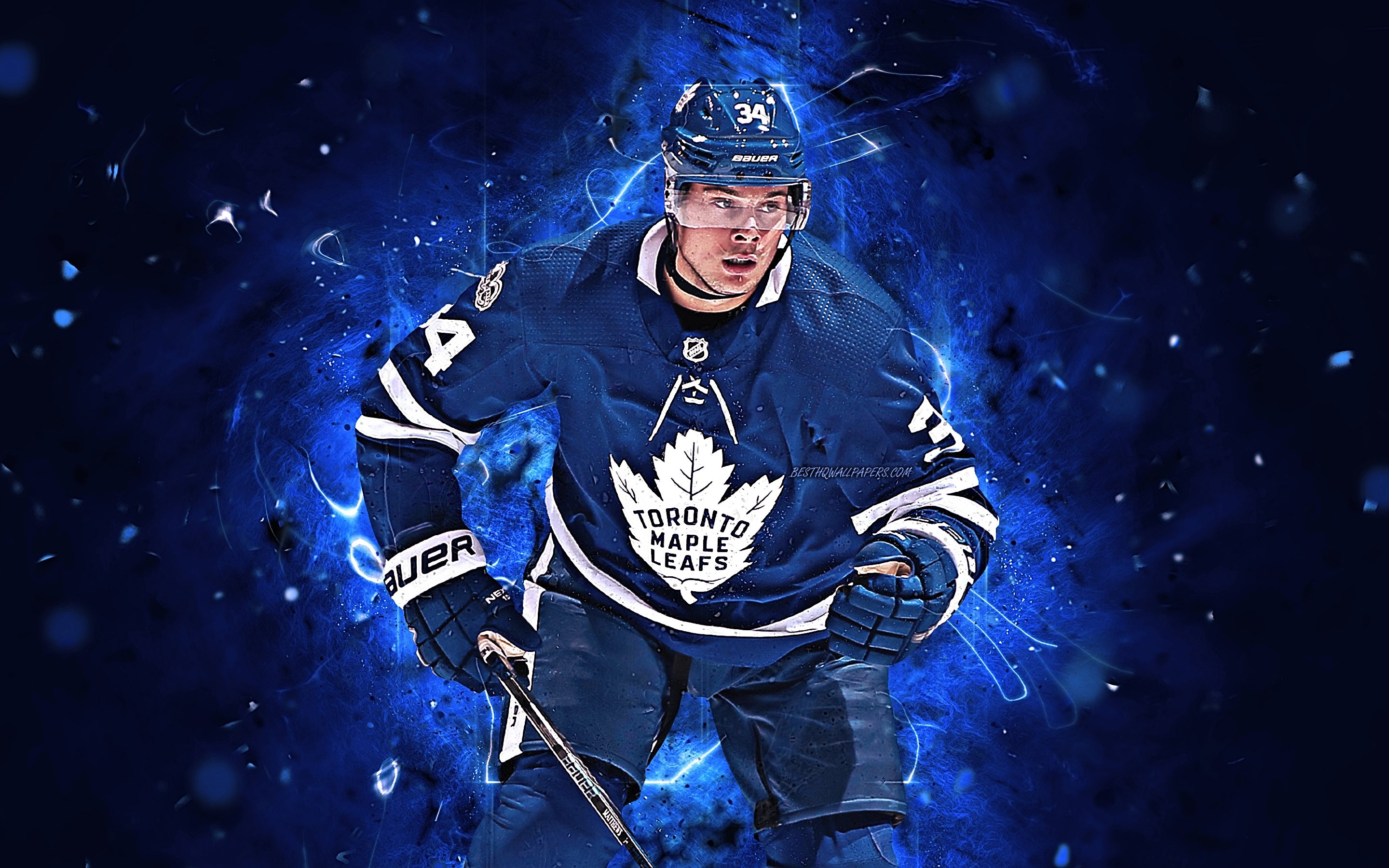 2880x1800 Auston Matthews, Hockey Players, Toronto Maple Leafs, Desktop