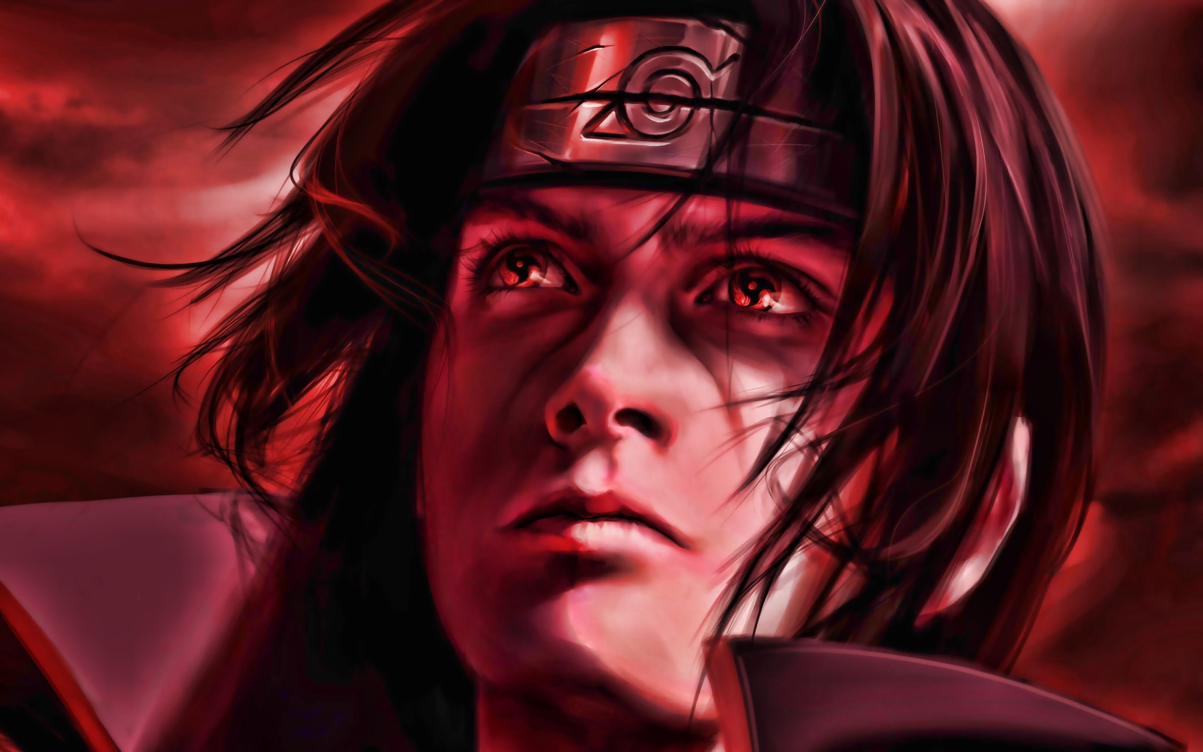 3840x2400 Download wallpaper 4k, Itachi Uchiha, Akatsuki, manga, red eyes, Naruto, Anbu Captain for desktop with resolution. High Quality HD picture wallpaper, Desktop