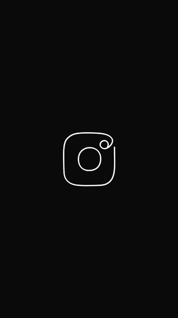 750x1340 Instagram Icon. Dark background wallpaper, Instagram icons, Instagram highlight icons, Phone