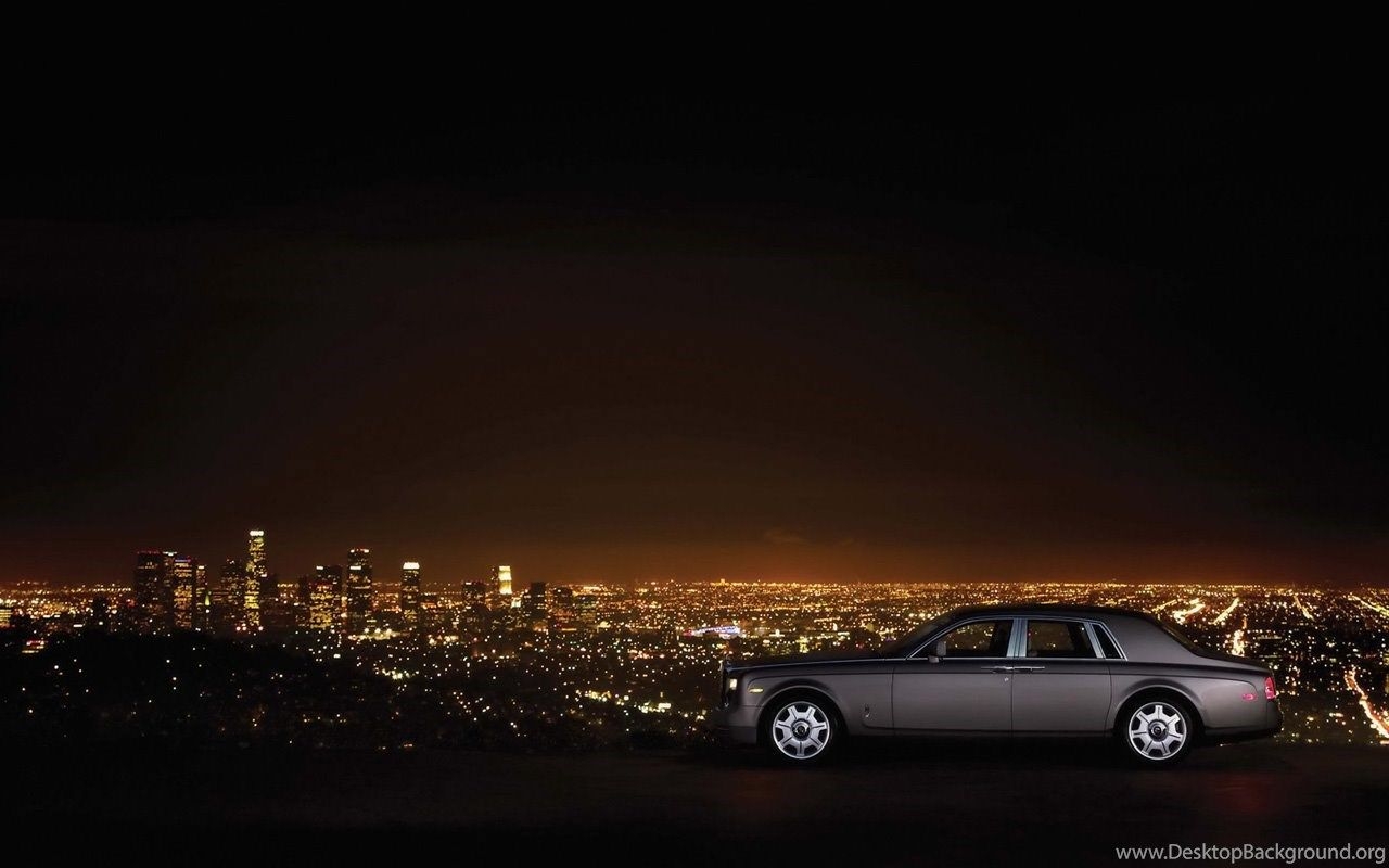 1280x800 Rolls Royce Phantom With City Background Desktop Wallpaper. Desktop Background, Desktop