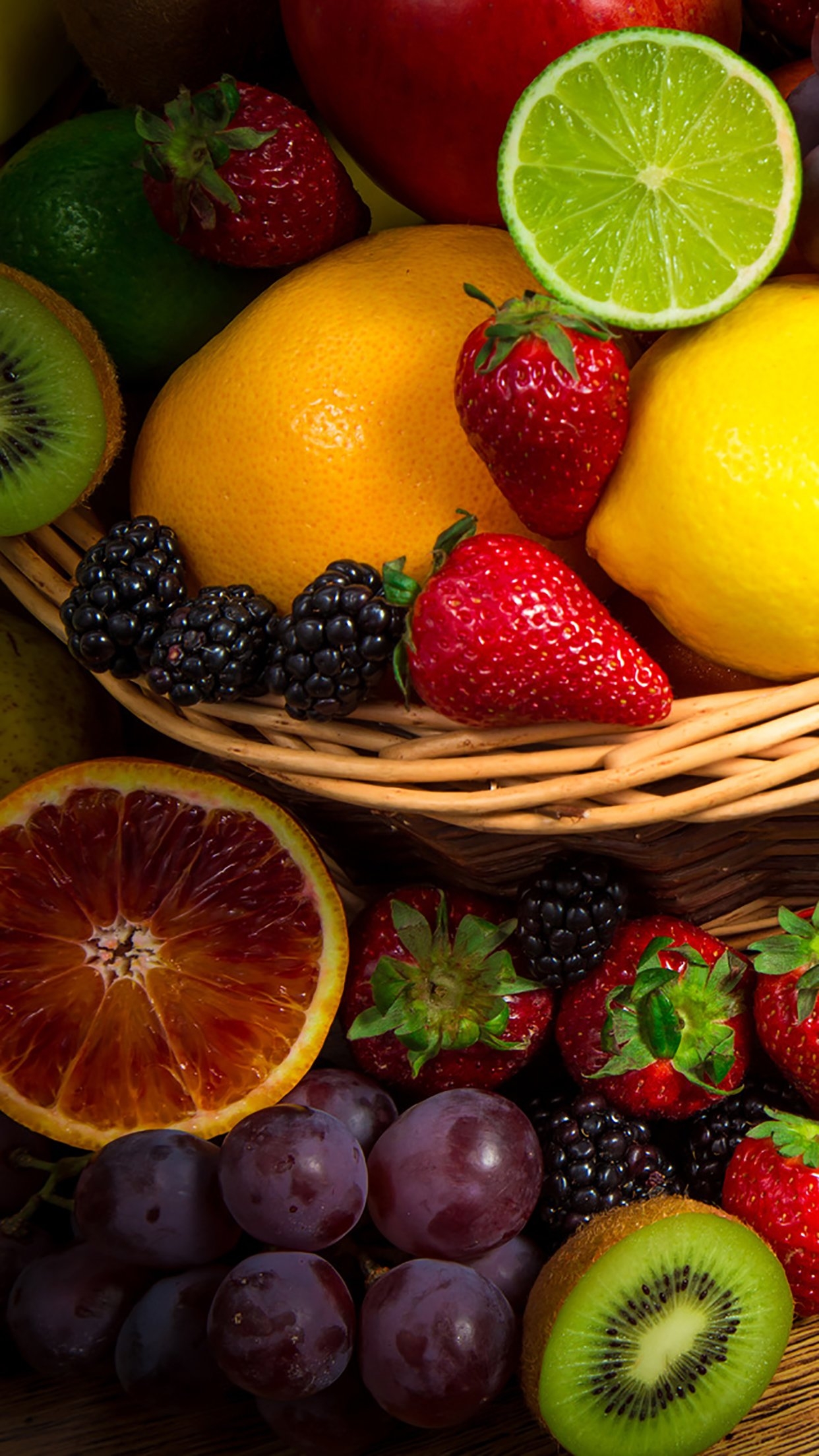 1250x2210 Fruits Wallpaper Download, Phone