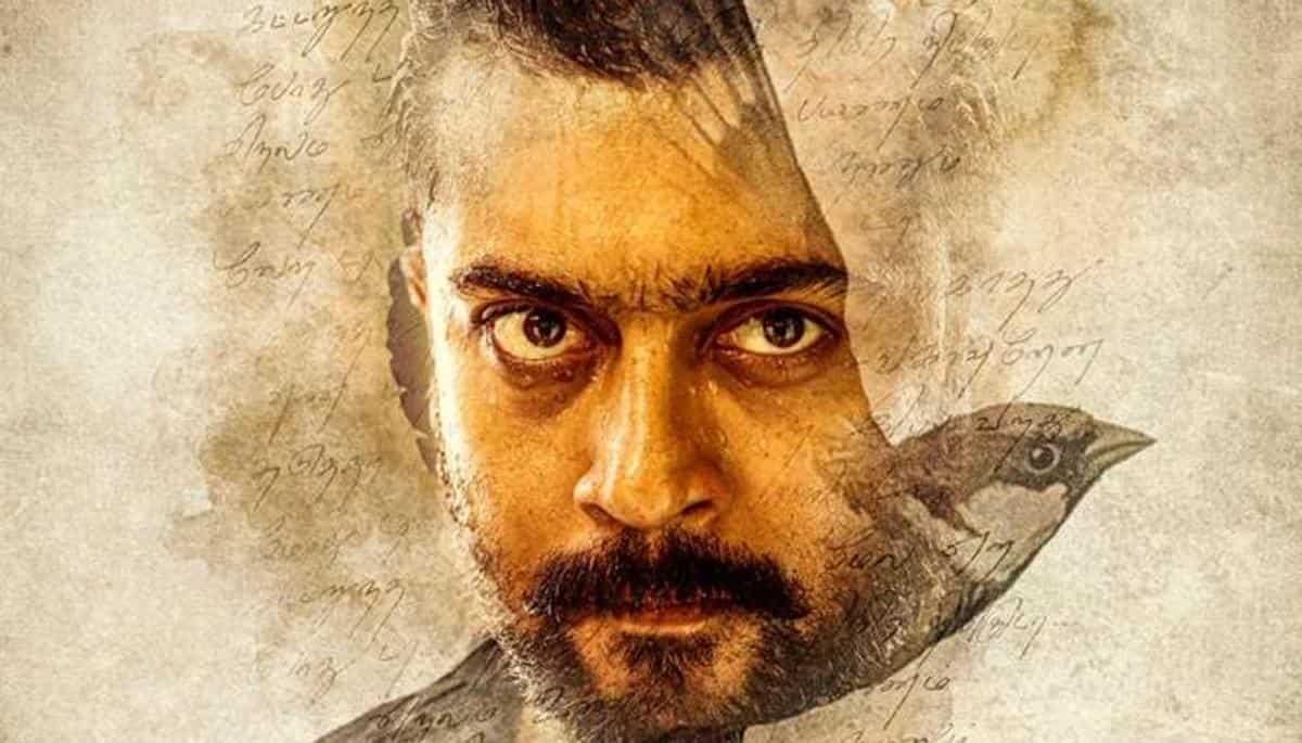 1200x690 Soorarai Pottru second look: Suriya looks fiery in new poster, Desktop