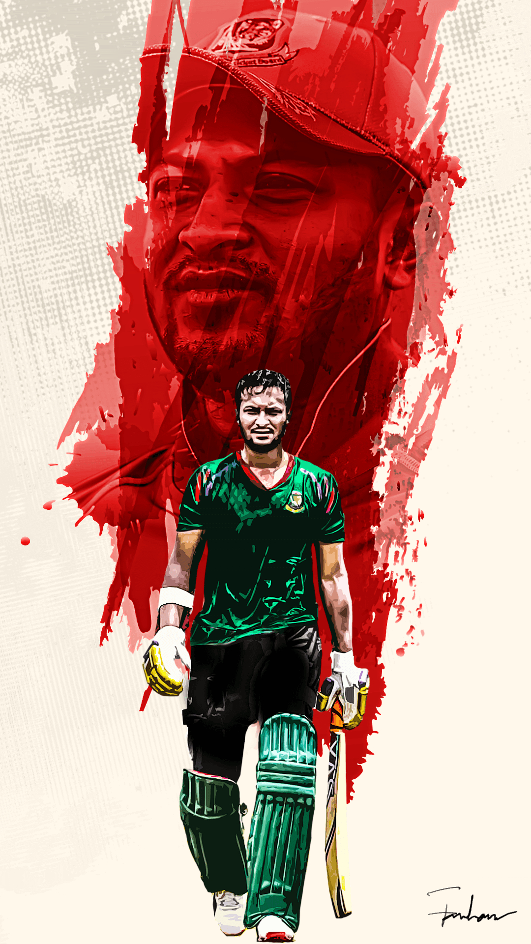 1080x1920 Shakib Al Hasan Smartphone HD Wallpaper 2018, Phone