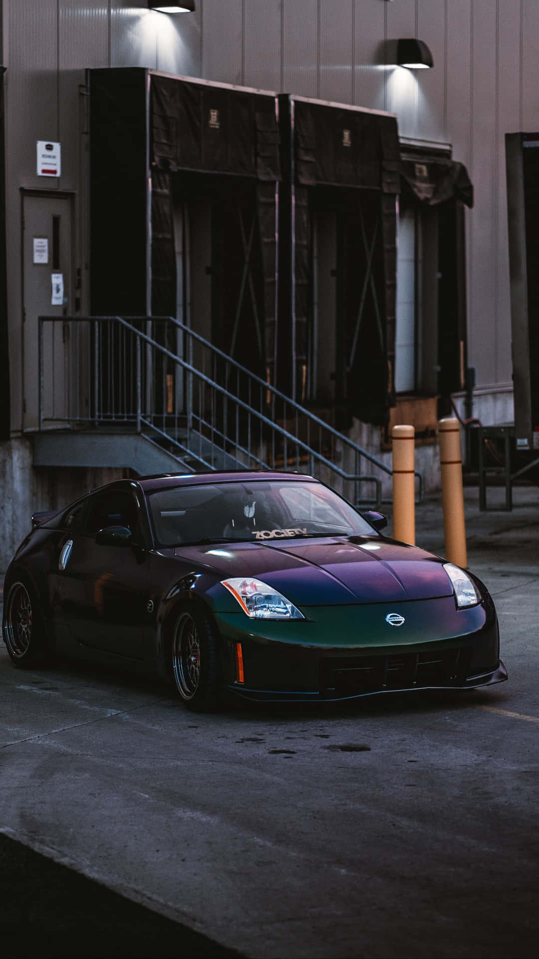 1080x1920 Download Black Purple Nissan 350Z iPhone Wallpaper, Phone