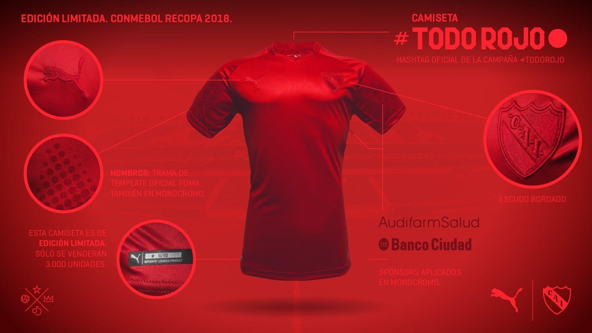 1920x1080 Club Atlético Independiente 2018 Recopa All Red PUMA Kit, Desktop