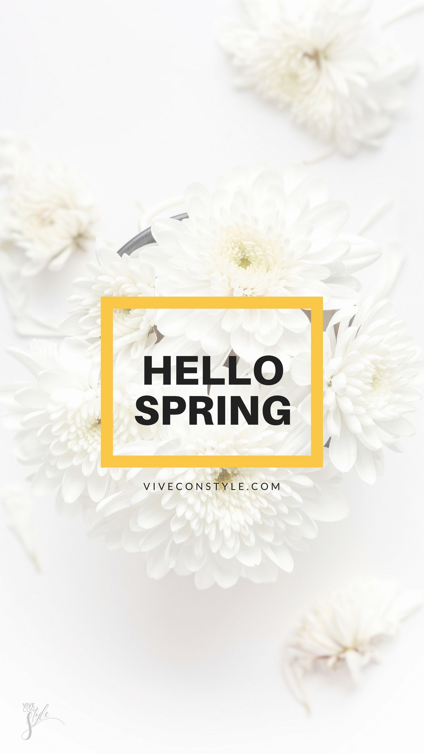 1440x2570 Hello Spring mobile wallpaper. VIVE CON STYLE, Phone