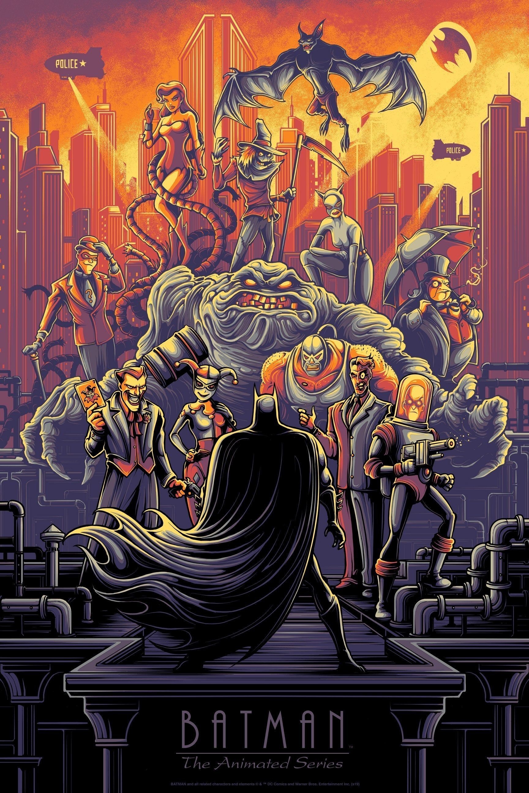 1730x2600 Batman the animated series wallpaper, Phone