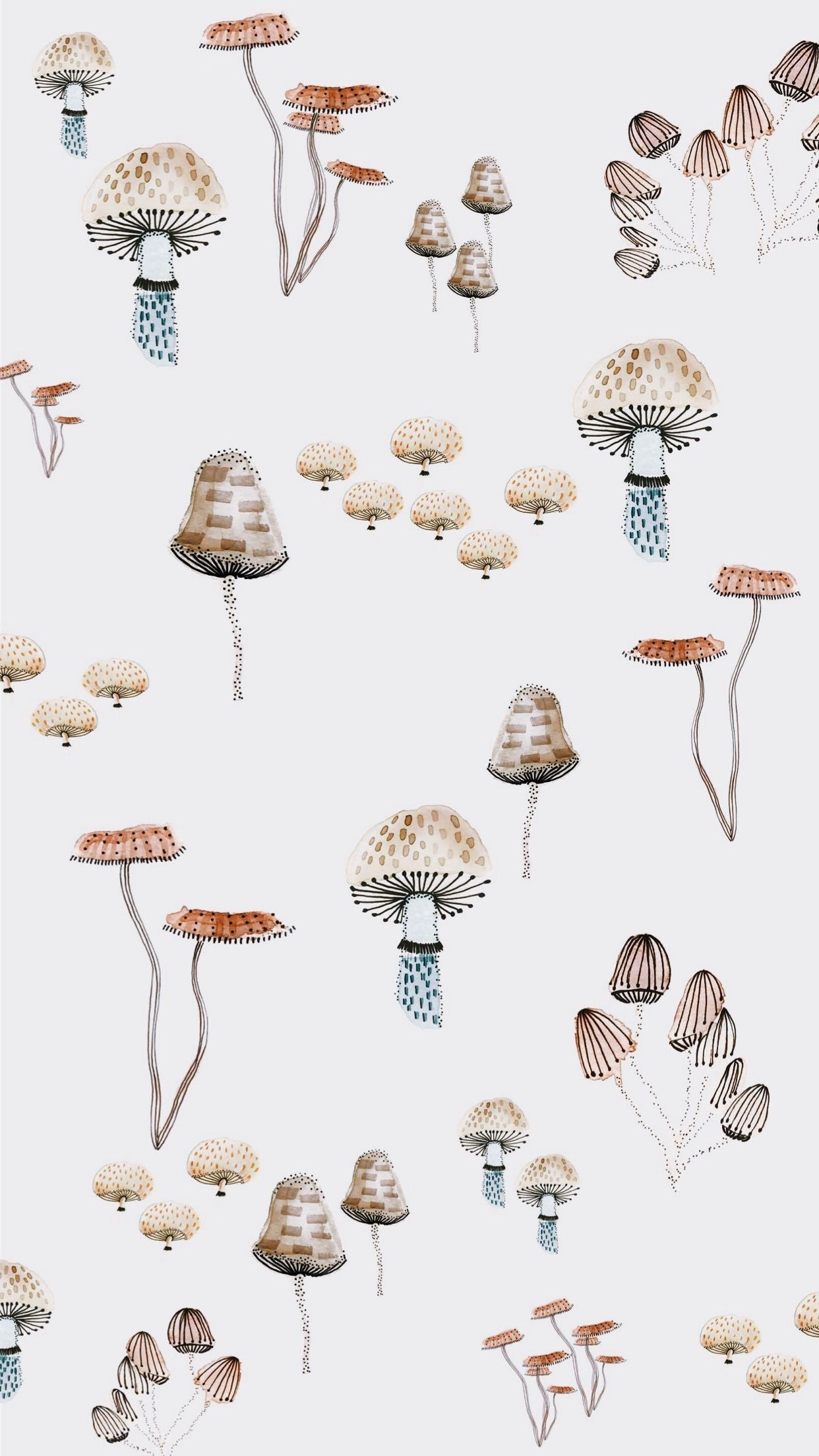 1250x2210 Woodland Mushroom iPhone Wallpaper By Claira Gresham #wallpaper #iphonewallpaper #mushrooms #wood. Mushroom wallpaper, Phone wallpaper patterns, iPhone wallpaper, Phone