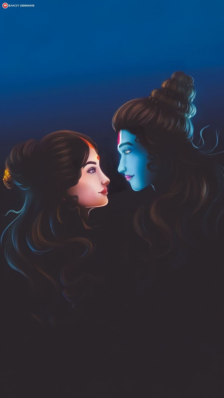 740x1310 Lord Shiva & Parvati Full HD Wallpaper On Instagram ❤. God illustrations, Photo art gallery, Photo art, Phone