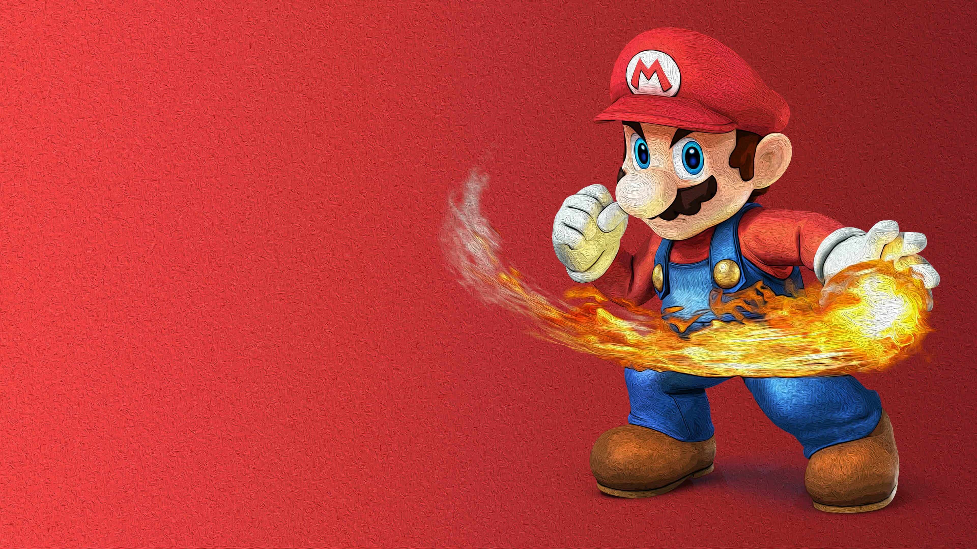 3840x2160 Super Smash Bros Mario UHD 4K Wallpaper, Desktop