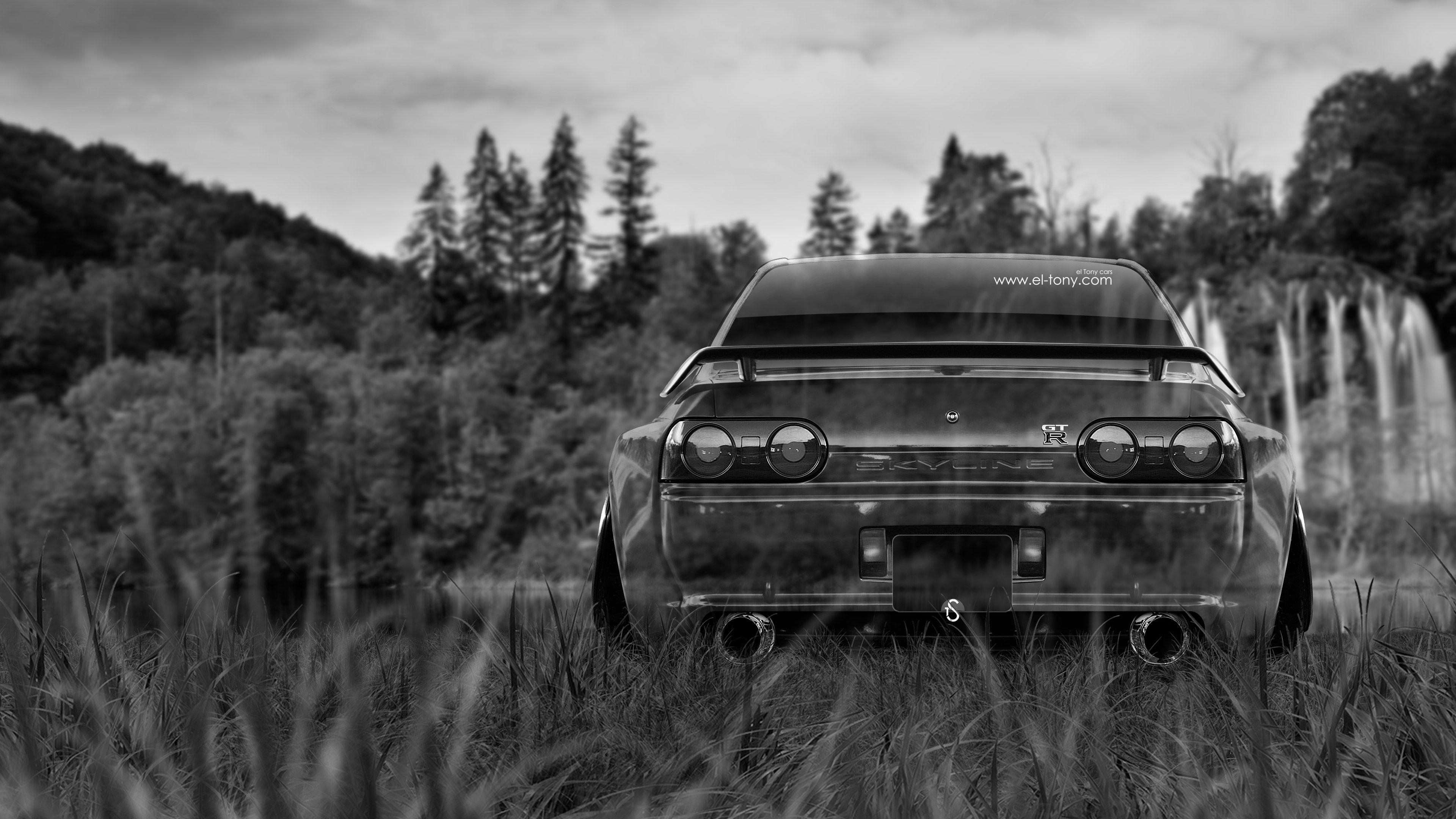 3840x2160 Nissan Skyline GTR R32 JDM Back Crystal Nature Car 2015 Wallpaper, Desktop