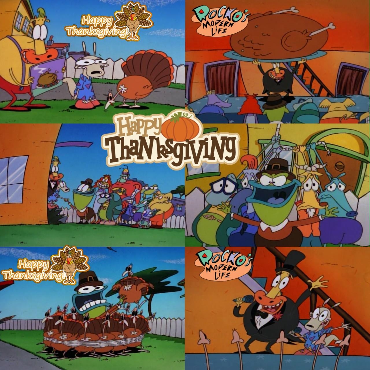 1280x1280 Rocko's Modern Life Thanksgiving Wallpaper Card, Desktop