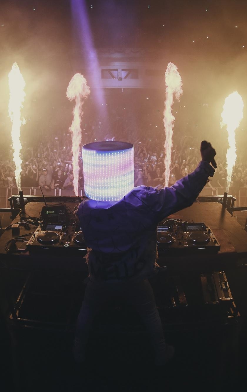 840x1340 Download  wallpaper marshmello, music producer, live event, Phone