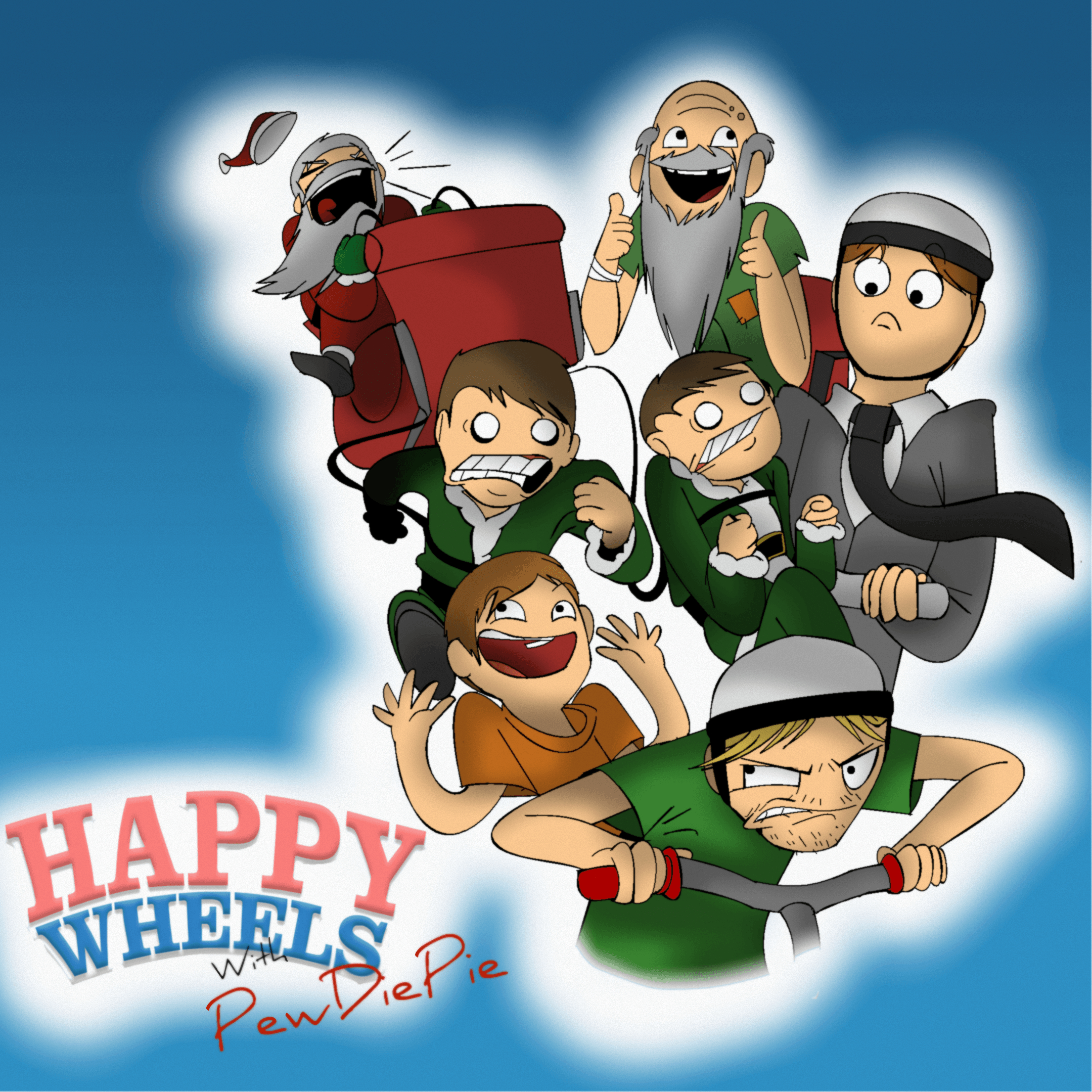 2160x2160 Happy Wheels With PewDiePie By PolisBil. Bedroom, Phone